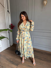 Cotton floral printed summer dress (Orchid)
